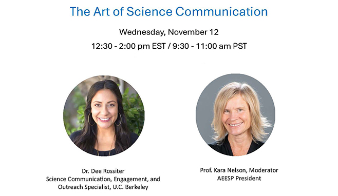 AEESP Art of Science Communication Webinar - November 12, 2025